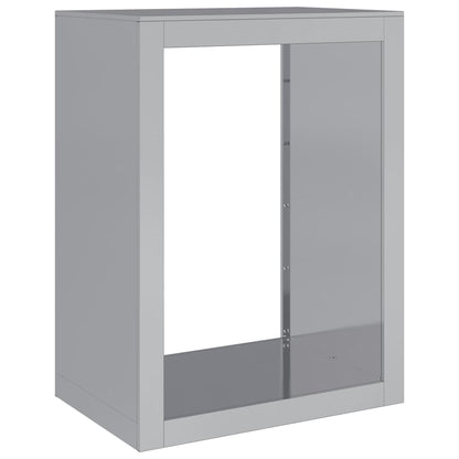 vidaXL Firewood Rack 60x40x80 cm Galvanised Steel 2