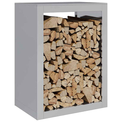 vidaXL Firewood Rack 60x40x80 cm Galvanised Steel 3