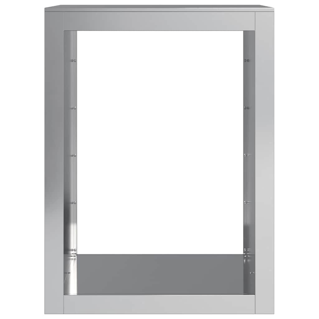 vidaXL Firewood Rack 60x40x80 cm Galvanised Steel 4