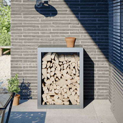 vidaXL Firewood Rack 60x40x80 cm Galvanised Steel 1