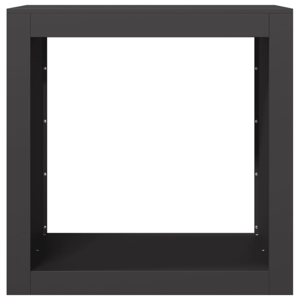 vidaXL Firewood Rack Black 60x40x60 cm Steel 4