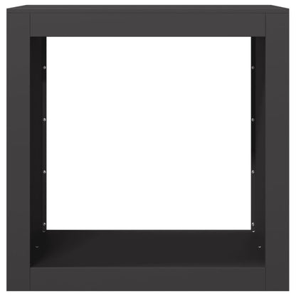 vidaXL Firewood Rack Black 60x40x60 cm Steel 4