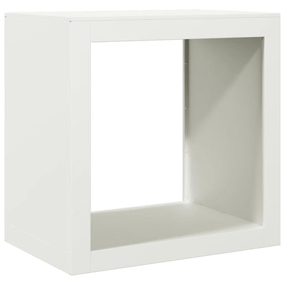 vidaXL Firewood Rack White 60x40x60 cm Steel 2