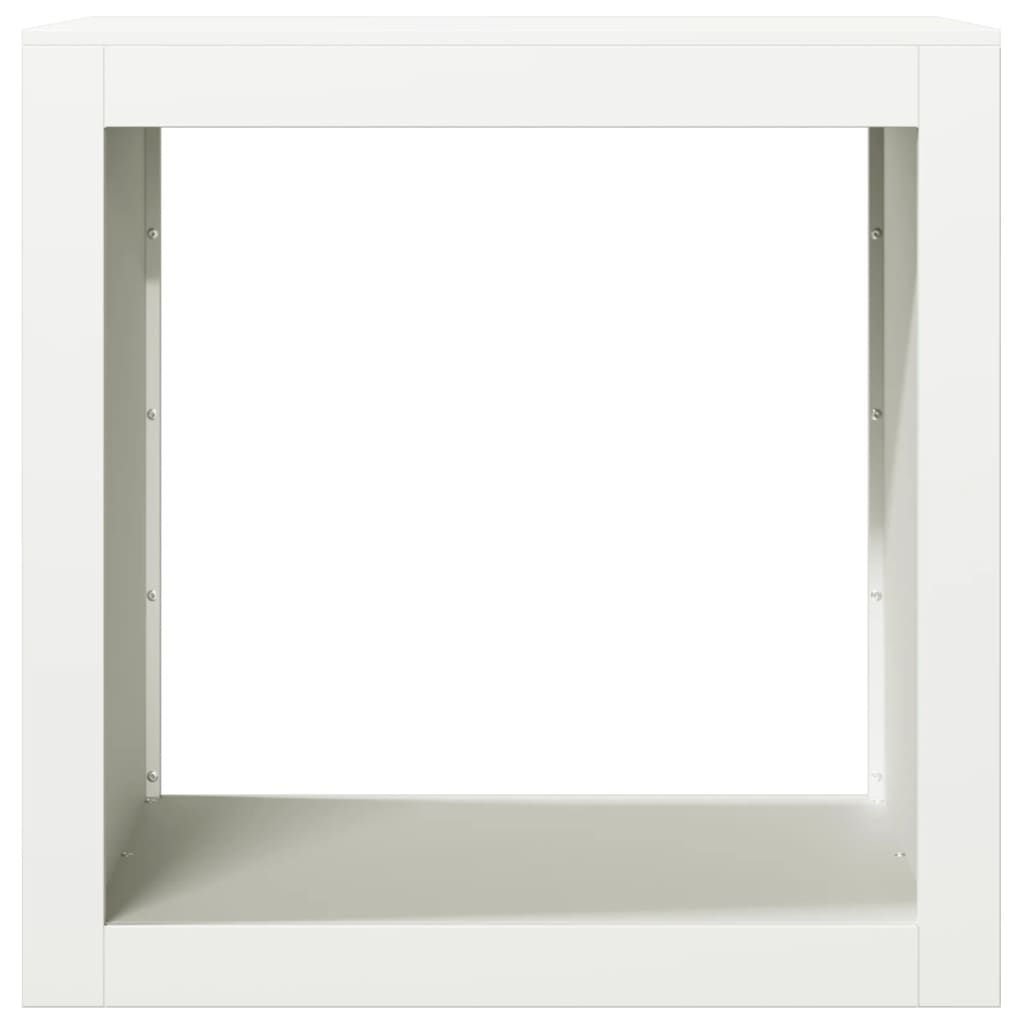 vidaXL Firewood Rack White 60x40x60 cm Steel 4