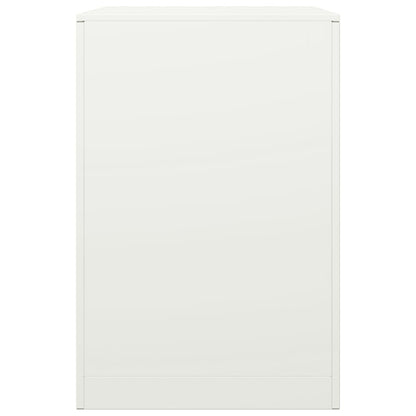 vidaXL Firewood Rack White 60x40x60 cm Steel 5