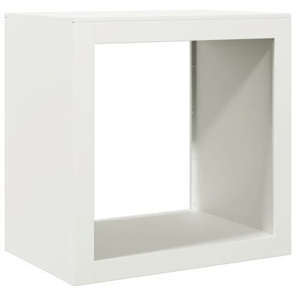vidaXL Firewood Rack White 60x40x60 cm Steel 6