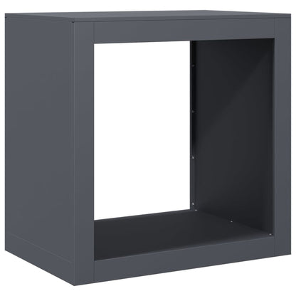vidaXL Firewood Rack Anthracite 60x40x60 cm Steel 2