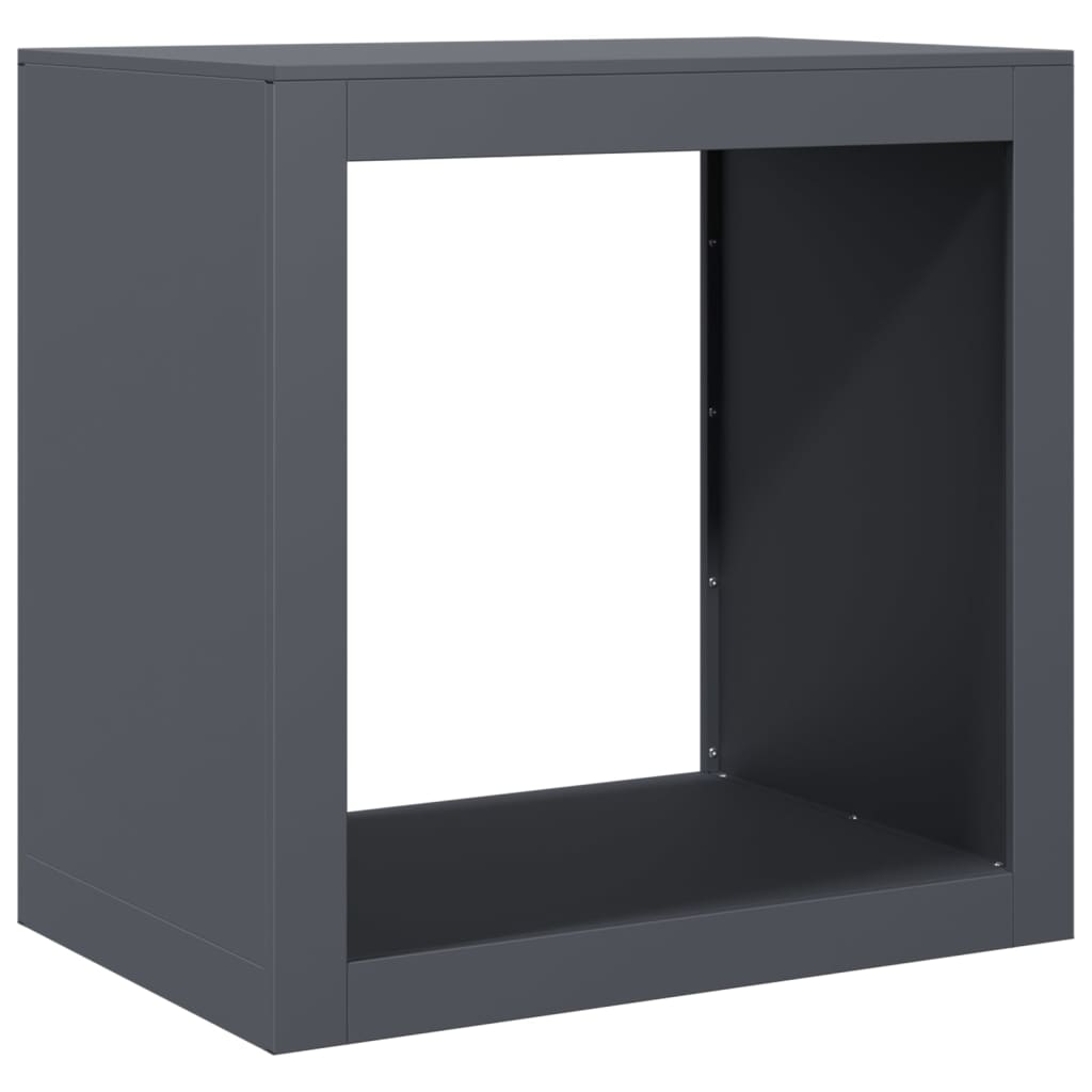 vidaXL Firewood Rack Anthracite 60x40x60 cm Steel 6