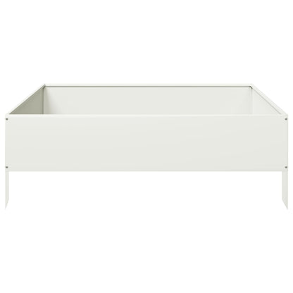 vidaXL Garden Raised Bed White 100x100x33.5 cm Steel 4