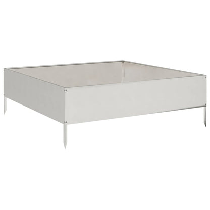 vidaXL Garden Raised Bed 100x100x33.5 cm Stainless Steel 2