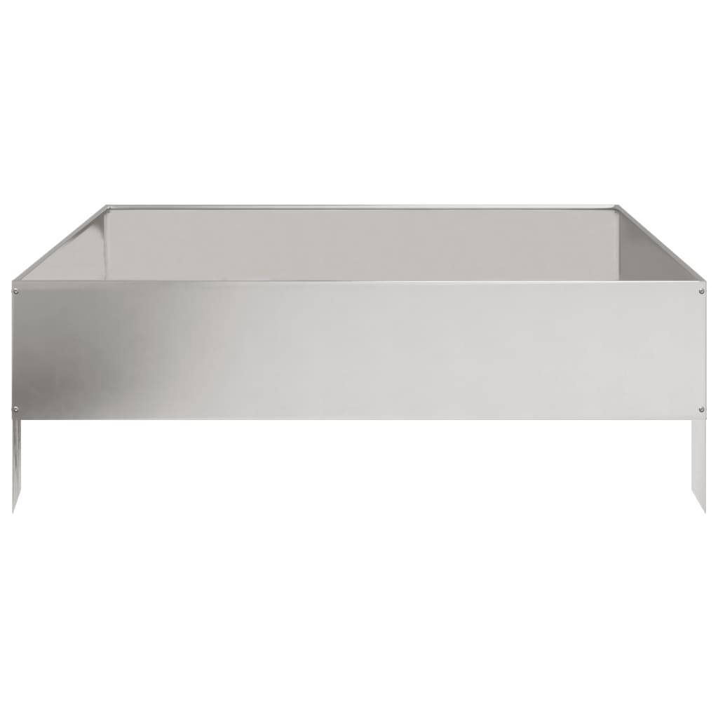 vidaXL Garden Raised Bed 100x100x33.5 cm Stainless Steel 5