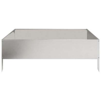 vidaXL Garden Raised Bed 100x100x33.5 cm Stainless Steel 5