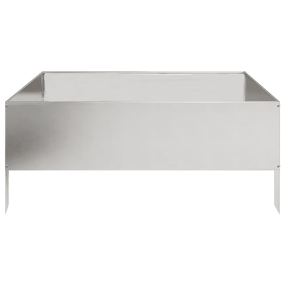 vidaXL Garden Raised Bed 100x100x41 cm Stainless Steel 5
