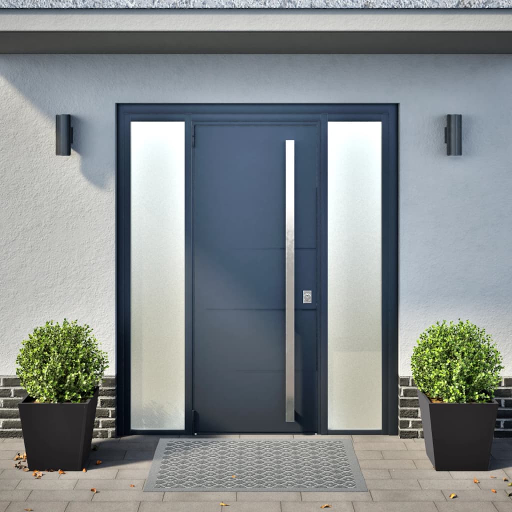 vidaXL Garden Planters Black 2 pcs 40x40x40 cm Steel 3