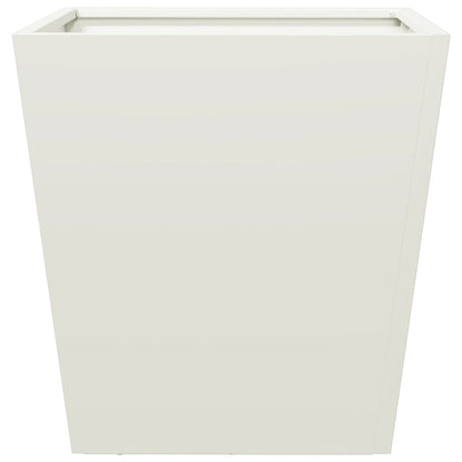vidaXL Garden Planters White 2 pcs 40x40x40 cm Steel 6