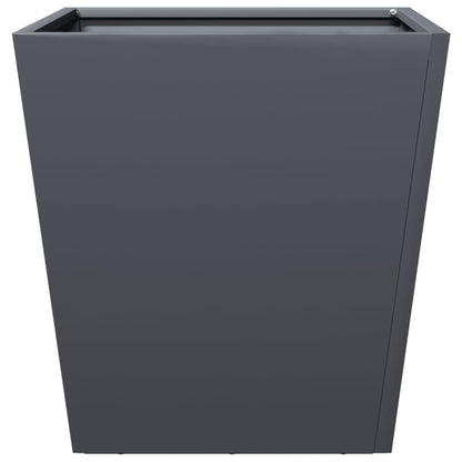 vidaXL Garden Planters Anthracite 2 pcs 40x40x40 cm Steel 6