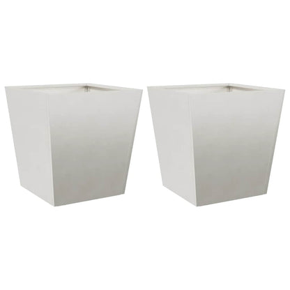 vidaXL Garden Planters 40x40x40 cm 2 pcs Stainless Steel 2