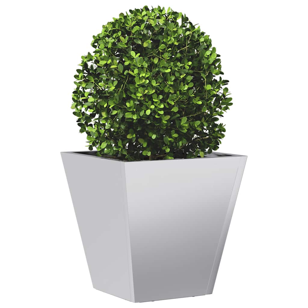 vidaXL Garden Planters 40x40x40 cm 2 pcs Galvanised Steel 4