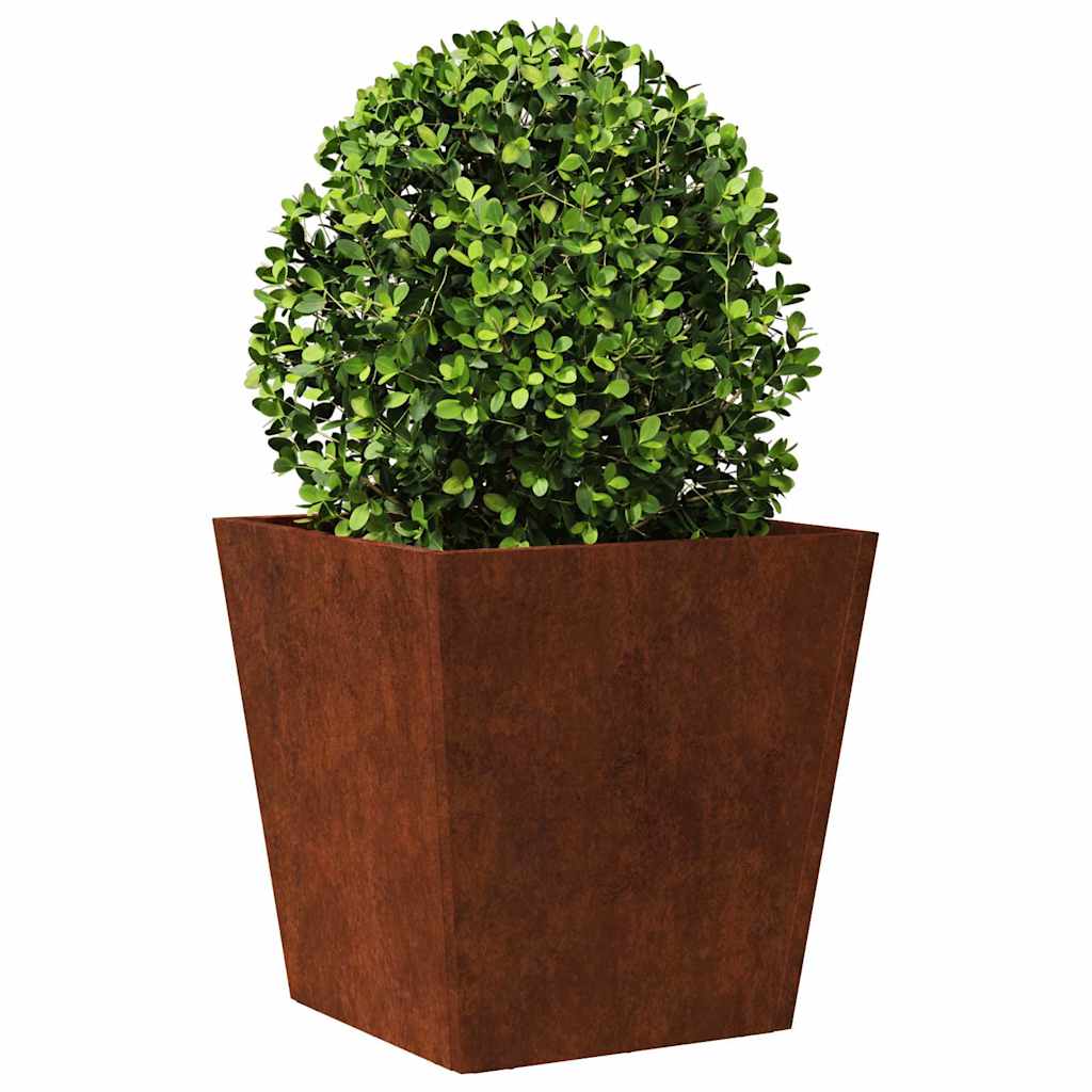 vidaXL Garden Planters 2 pcs 40x40x40 cm Weathering Steel 4