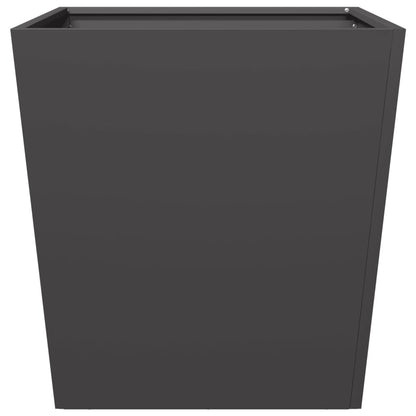 vidaXL Garden Planter Black 50x50x50 cm Steel 5