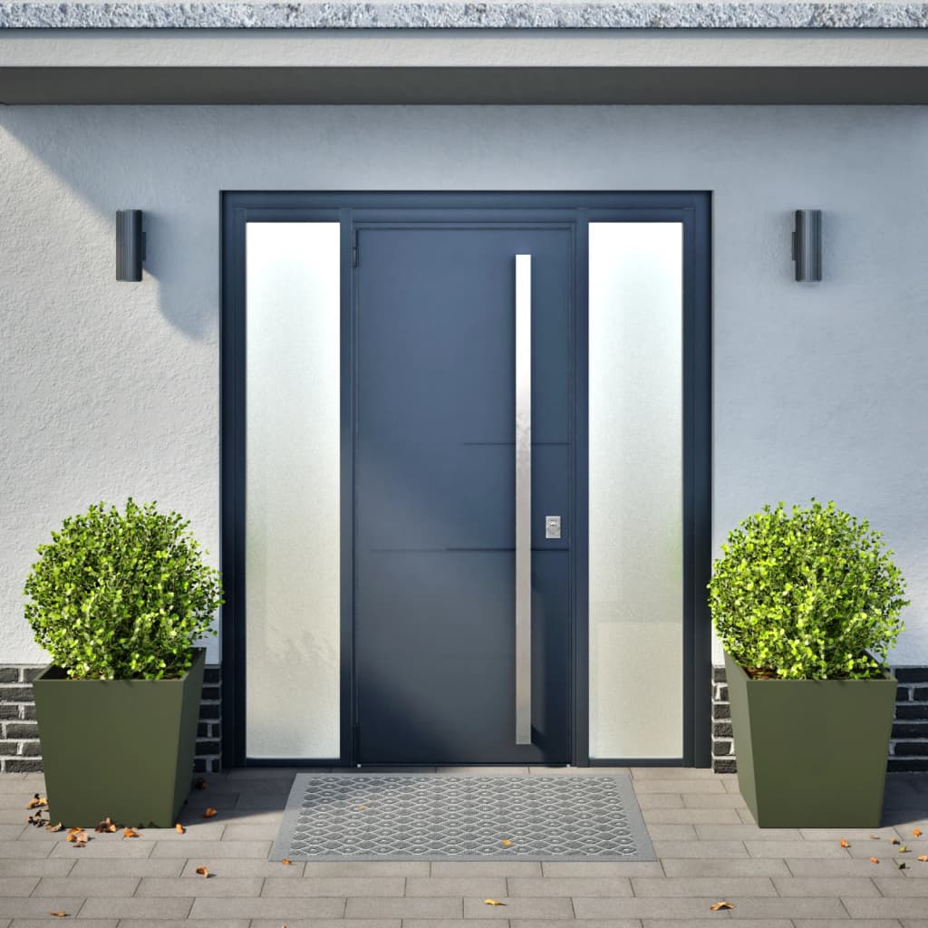 vidaXL Garden Planters Olive Green 2 pcs 50x50x50 cm Steel 3