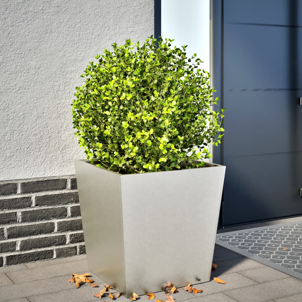 vidaXL Garden Planter 50x50x50 cm Stainless Steel 1