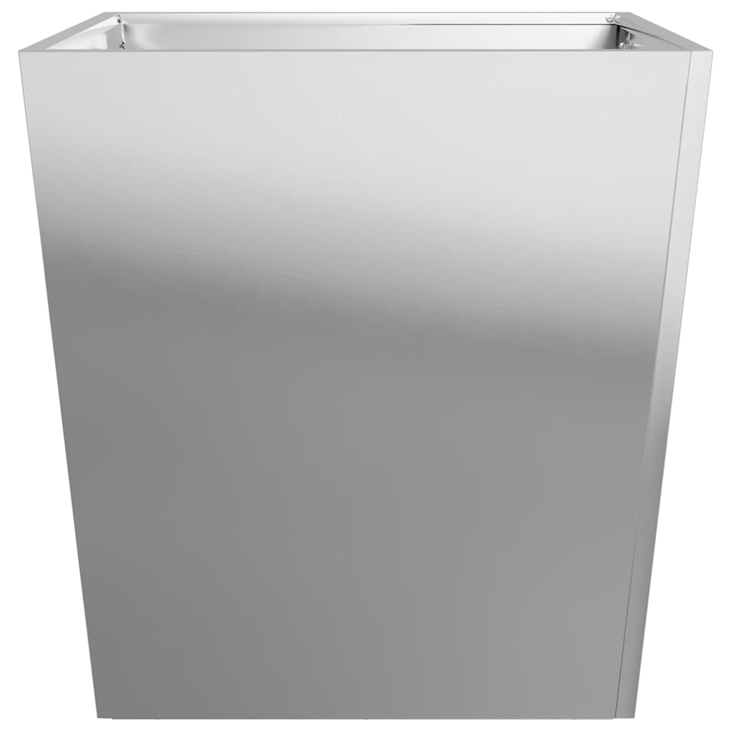 vidaXL Garden Planters 50x50x50 cm 2 pcs Galvanised Steel 6