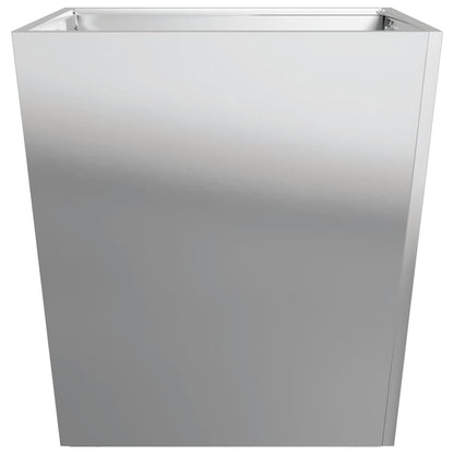 vidaXL Garden Planters 50x50x50 cm 2 pcs Galvanised Steel 6
