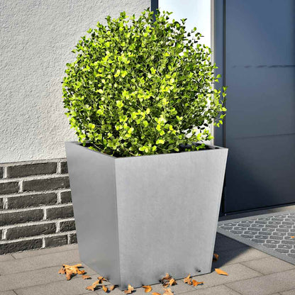 vidaXL Garden Planters 50x50x50 cm 2 pcs Galvanised Steel 1