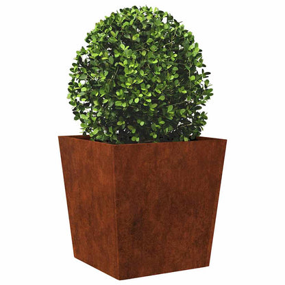 vidaXL Garden Planter 50x50x50 cm Weathering Steel 3