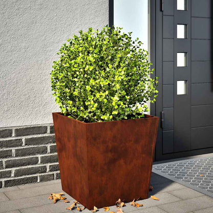 vidaXL Garden Planter 50x50x50 cm Weathering Steel 1