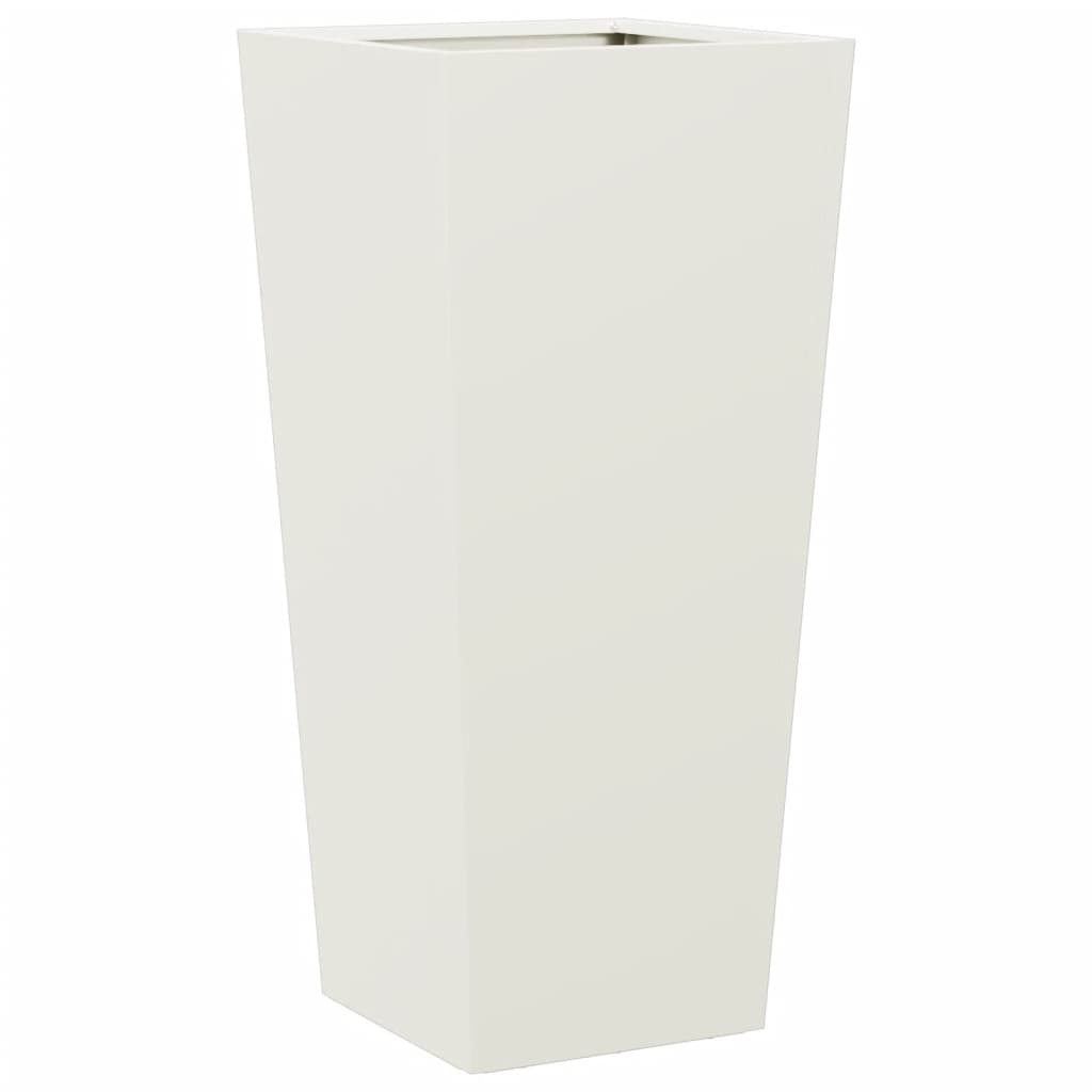 vidaXL Garden Planter White 35x35x75 cm Steel 2