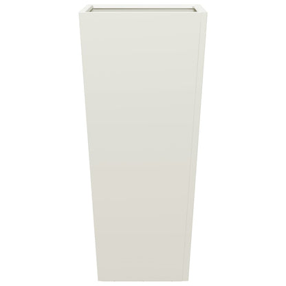 vidaXL Garden Planter White 35x35x75 cm Steel 5