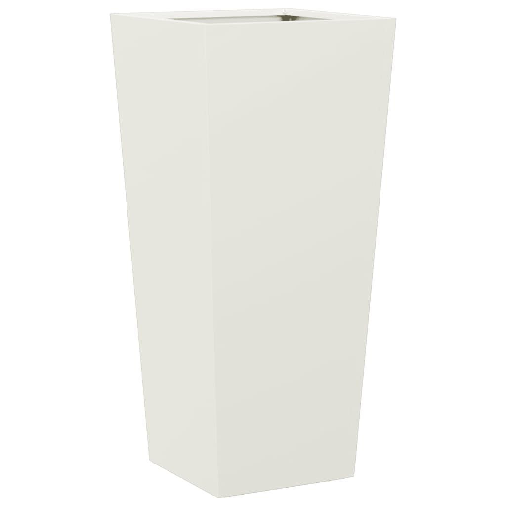 vidaXL Garden Planter White 35x35x75 cm Steel 6