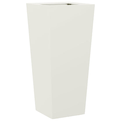 vidaXL Garden Planter White 35x35x75 cm Steel 6