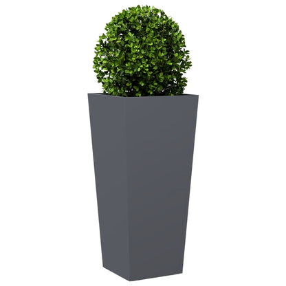 vidaXL Garden Planter Anthracite 35x35x75 cm Steel 3