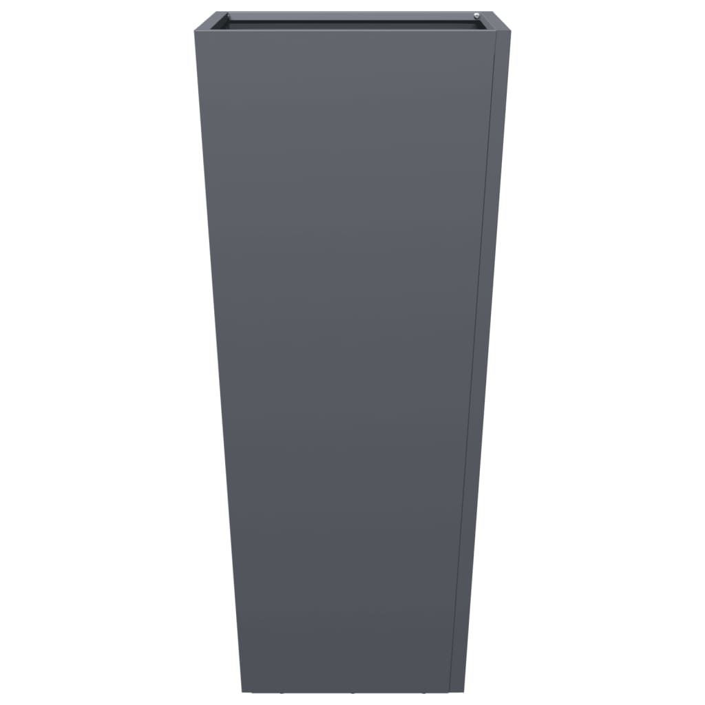 vidaXL Garden Planter Anthracite 35x35x75 cm Steel 5