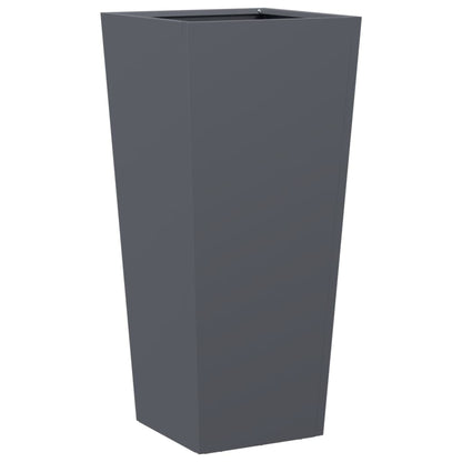 vidaXL Garden Planter Anthracite 35x35x75 cm Steel 6