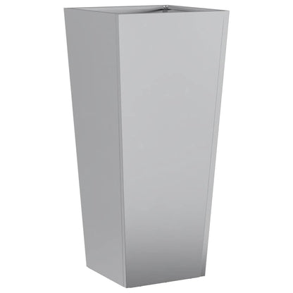 vidaXL Garden Planters 35x35x75 cm 2 pcs Galvanised Steel 5