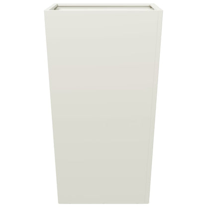 vidaXL Garden Planter White 45x45x75 cm Steel 4