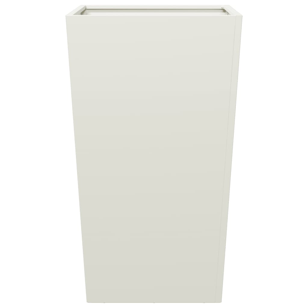 vidaXL Garden Planter White 45x45x75 cm Steel 5