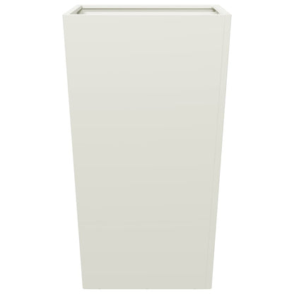 vidaXL Garden Planter White 45x45x75 cm Steel 5
