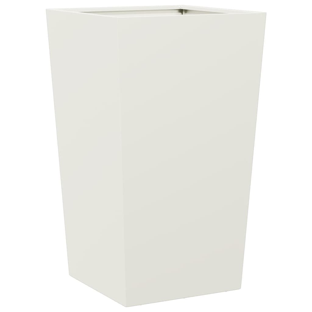 vidaXL Garden Planter White 45x45x75 cm Steel 6