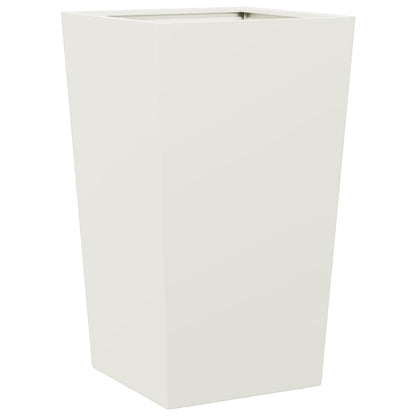 vidaXL Garden Planter White 45x45x75 cm Steel 6