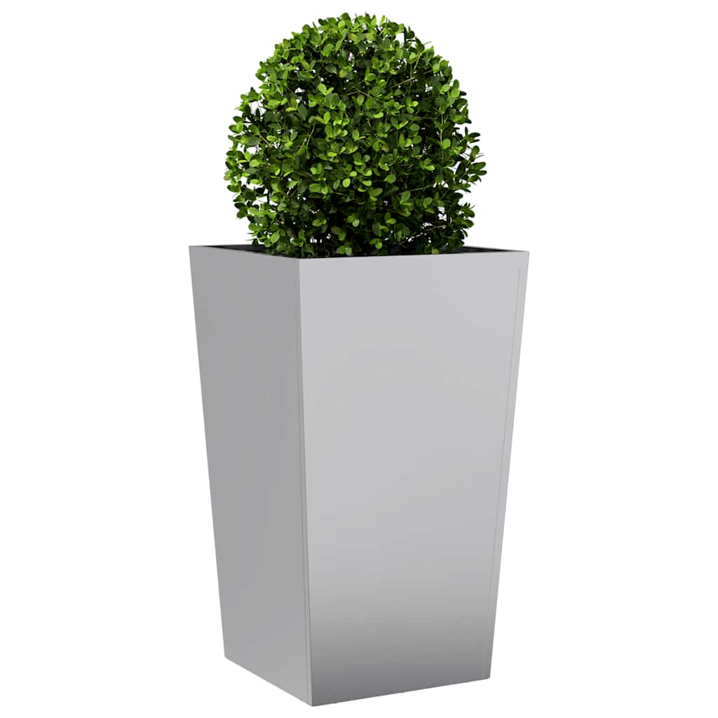 vidaXL Garden Planter 45x45x75 cm Galvanised Steel 3