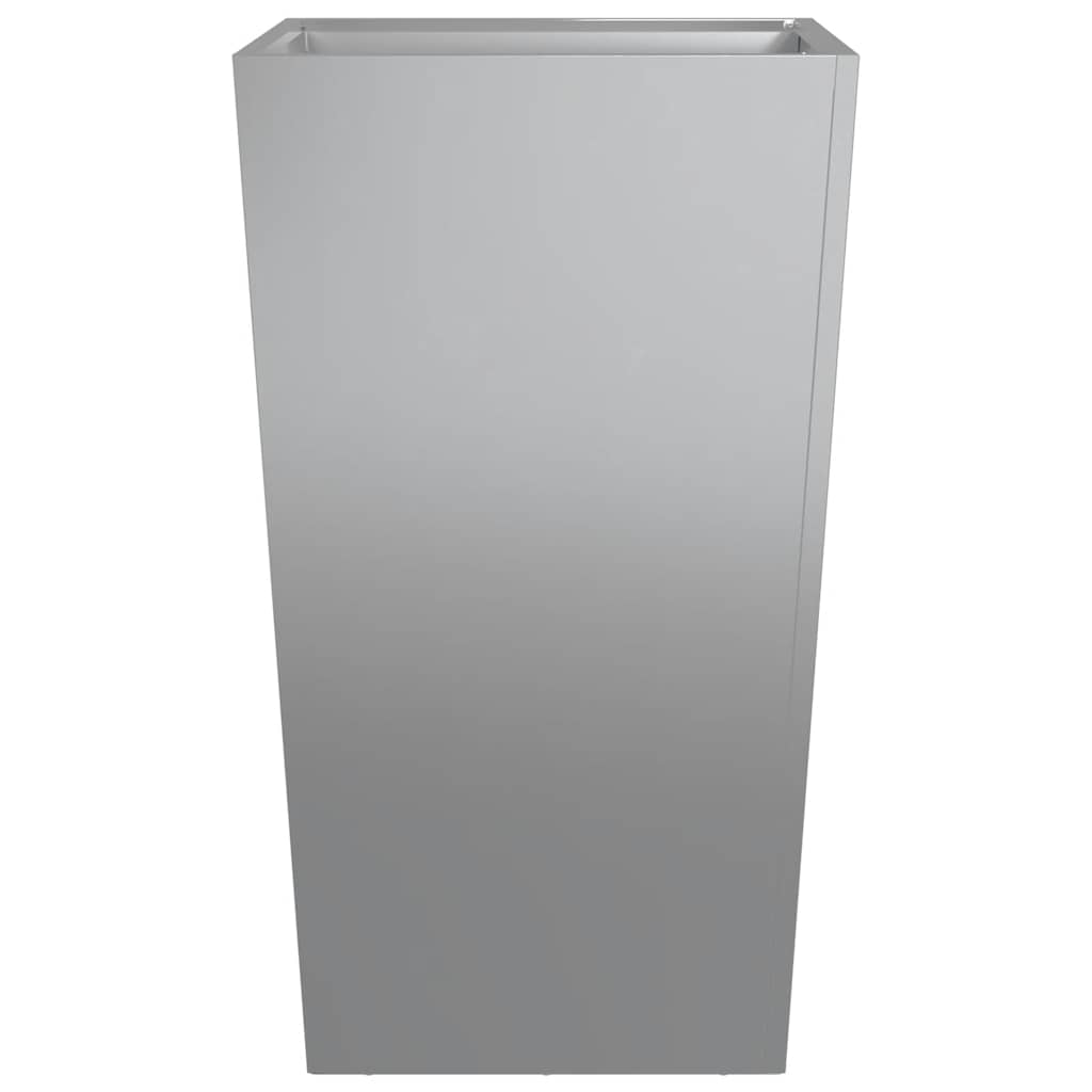 vidaXL Garden Planter 45x45x75 cm Galvanised Steel 4