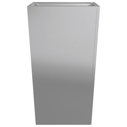 vidaXL Garden Planter 45x45x75 cm Galvanised Steel 5