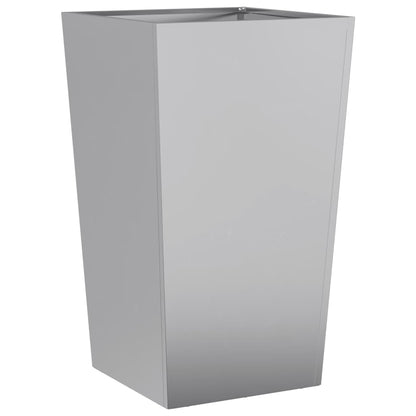 vidaXL Garden Planter 45x45x75 cm Galvanised Steel 6