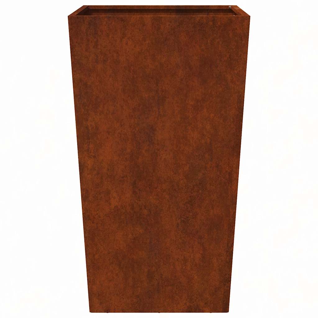 vidaXL Garden Planter 45x45x75 cm Weathering Steel 4