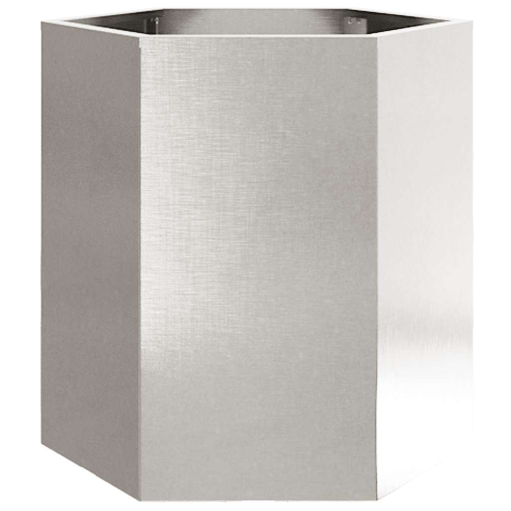 vidaXL Garden Planter Hexagon 46x40x45 cm Stainless Steel 6